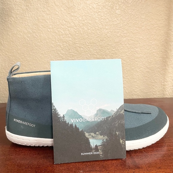 Vivobarefoot Gobi III Hemp Ankle Boot Deep Sea Blue Textile Men's Sz EU 44 US 11 - Picture 8 of 10